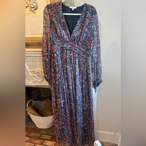 IRO Multicolor Floral Long Sleeve Dress